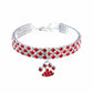 Pet Collar With Diamonds, Mixed-color Cat And Dog Supplies, Cat Claws, Elastic Cat And Dog Necklace Jewelry