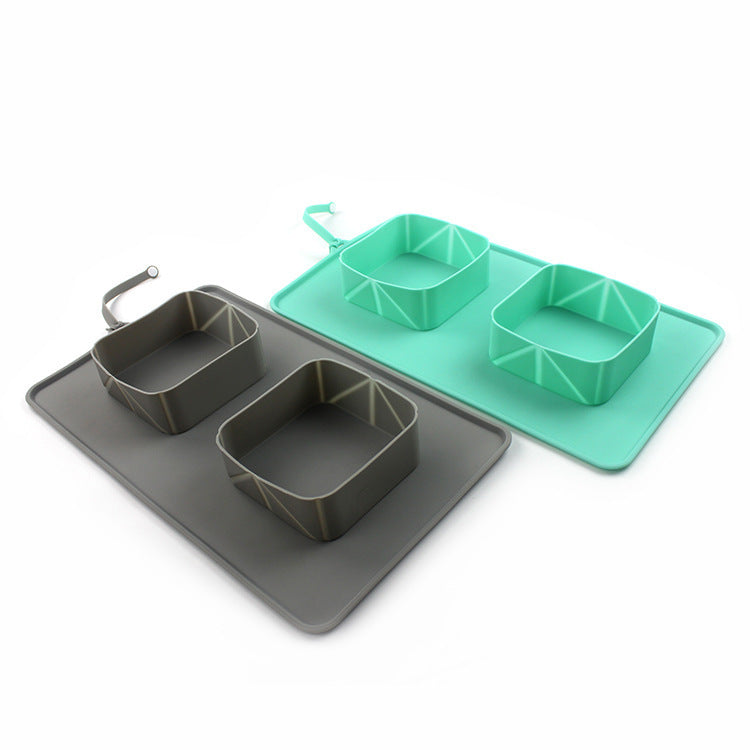 Pet Bowl Silicone Folding Pet Bowl 