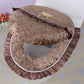 Diamond Velvet Lace Edge Gold Diamond Velvet Two-piece Toilet Seat