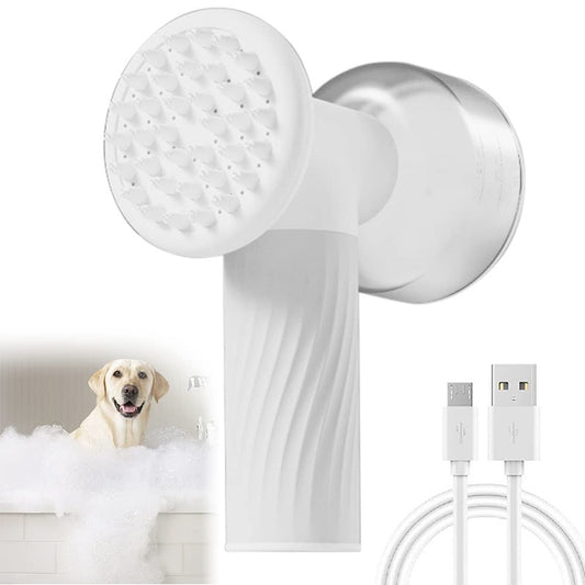 Automatic Foaming Dog Cat Bath Brush Dog Shampoo Brush